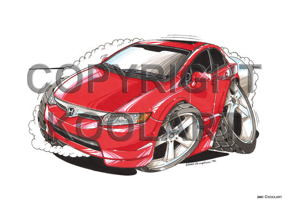 Honda Civic Sedan Red (SKU2061)