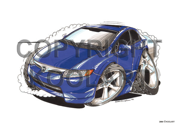 Honda Civic Sedan Dark Blue (SKU2064)