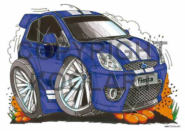 Ford Fiesta ST Blue/White (SKU2099)