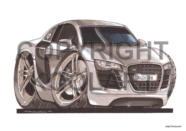 Audi R8 Silver (SKU2100)