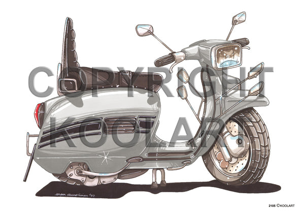 Lambretta GP 200 White Scooter (SKU2105)