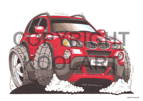 BMW X3 Red (SKU2153)