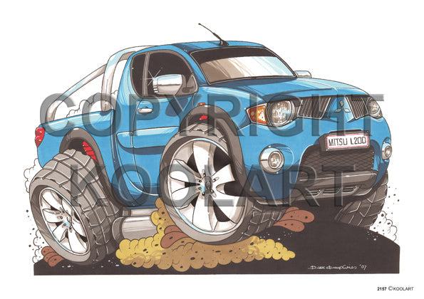 Mitsubishi L200 Blue Pick Up (SKU2157)