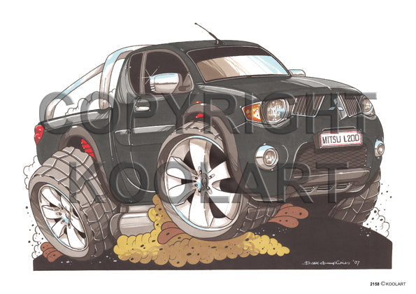 Mitsubishi L200 Black Pick Up (SKU2158)