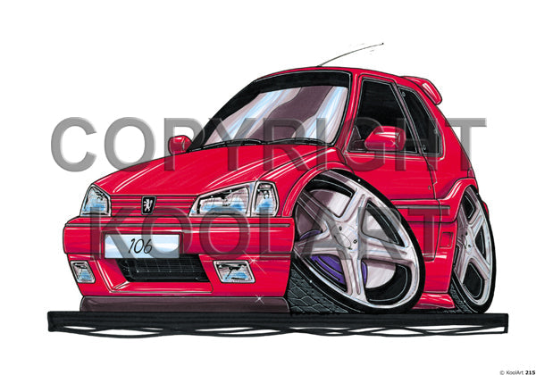 Peugeot 106 Red (SKU215)