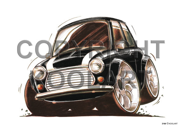 Mini Cooper Black/White (SKU2198)