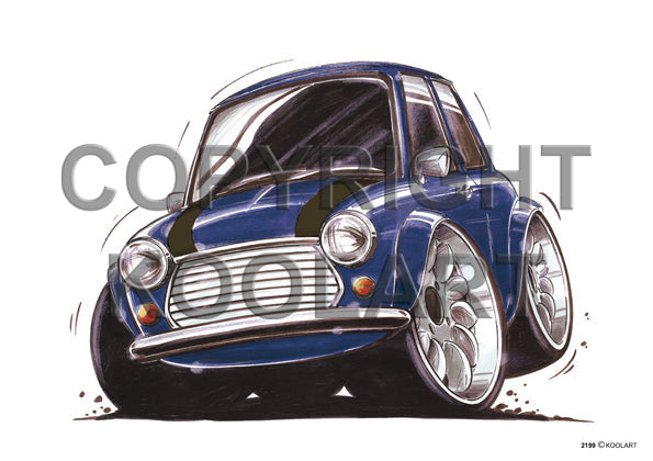 Mini Cooper Blue/Black (SKU2199)
