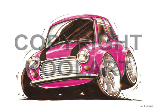 Mini Cooper Pink/Black (SKU2201)