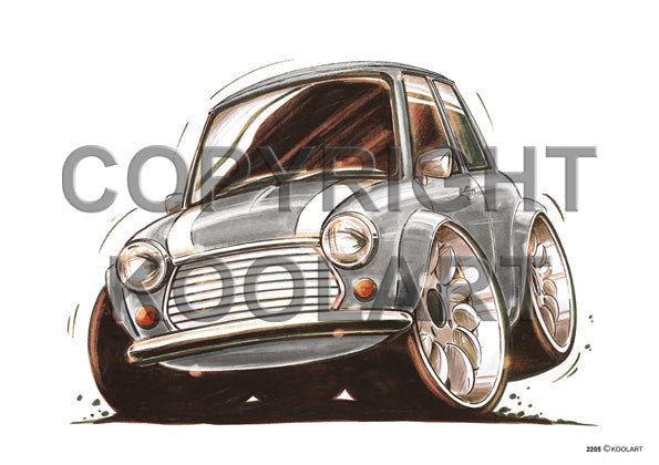 Mini Cooper Silver/White (SKU2205)