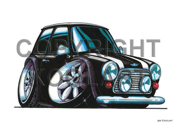 Mini Cooper Black/White (SKU2211)