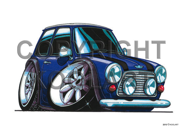 Mini Cooper Blue/Black (SKU2212)