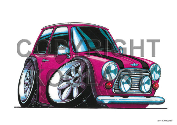 Mini Cooper Pink/Black (SKU2216)