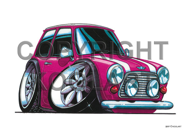 Mini Cooper Pink/White (SKU2217)