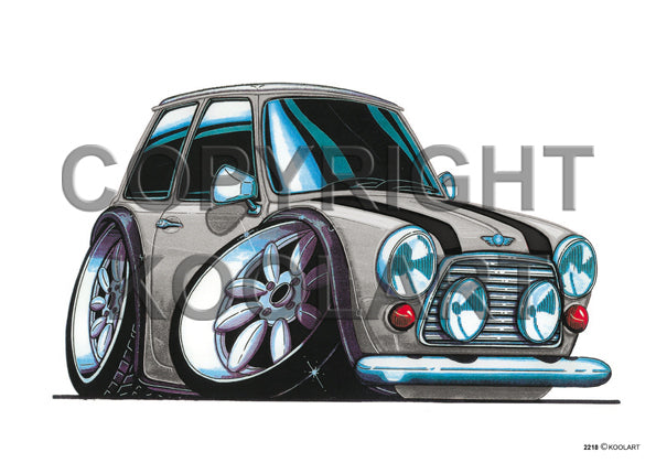 Mini Cooper Silver/Black (SKU2218)
