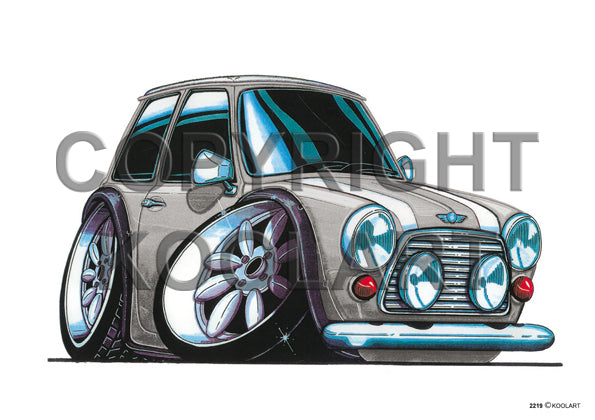 Mini Cooper Silver/White (SKU2219)