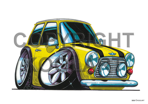 Mini Cooper Yellow/Black (SKU2222)