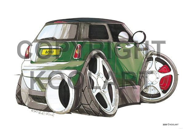 Mini Cooper New Rear Green/Black (SKU2235)
