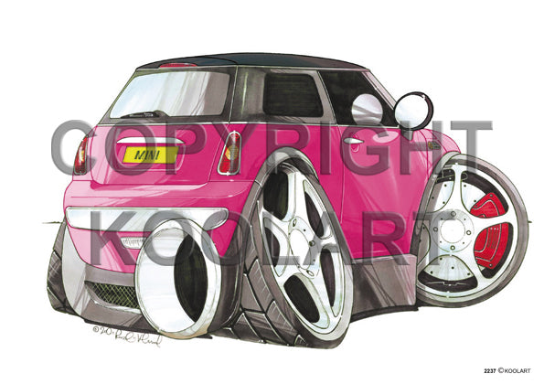 Mini Cooper New Rear Pink/Black (SKU2237)