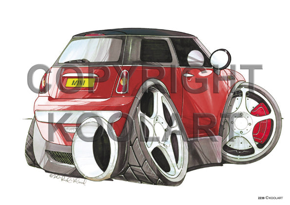 Mini Cooper New Rear Red/Black (SKU2239)