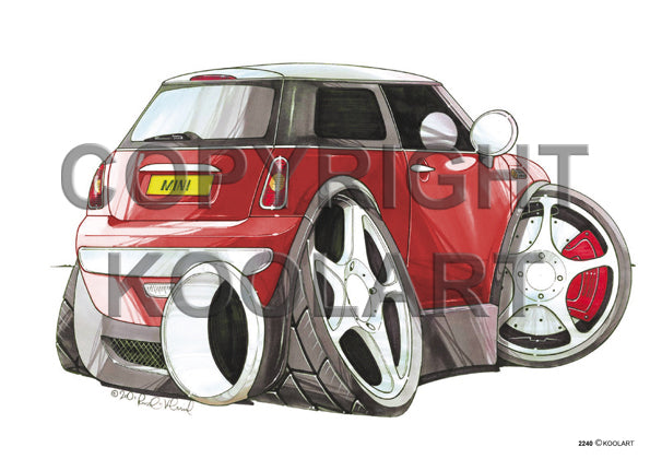 Mini Cooper New Rear Red/White (SKU2240)