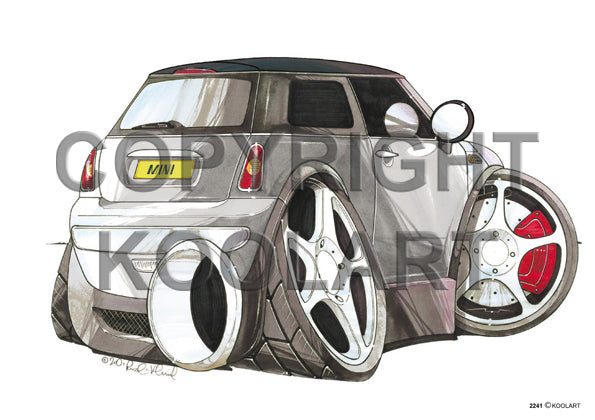 Mini Cooper New Rear Silver/Black (SKU2241)