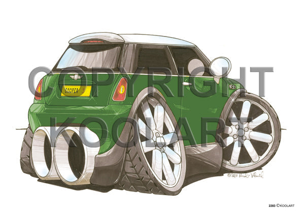Mini Cooper S Green/White (SKU2283)