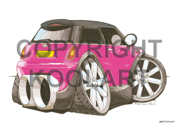 Mini Cooper S Pink/Black (SKU2284)