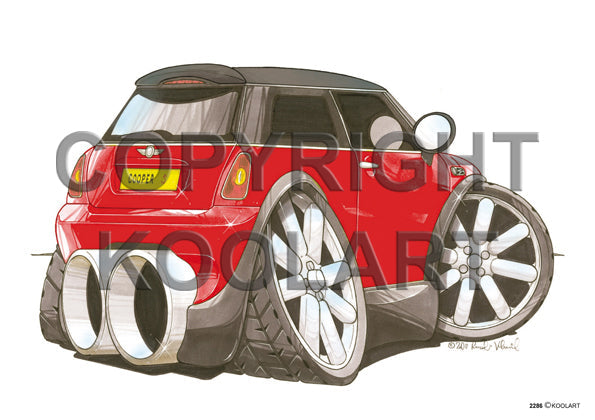 Mini Cooper S Red/Black (SKU2286)