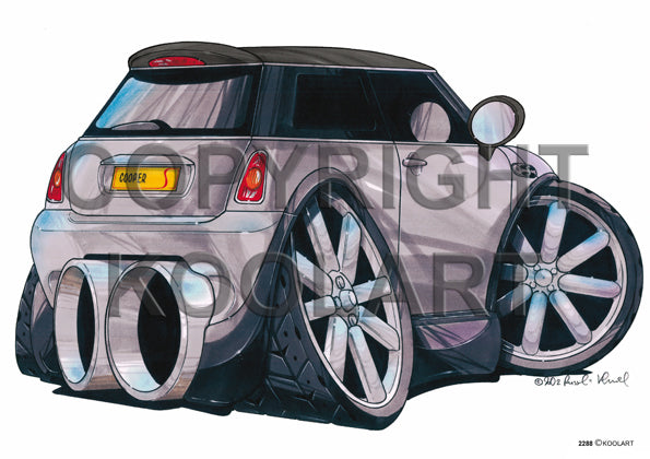 Mini Cooper S Silver/Black (SKU2288)