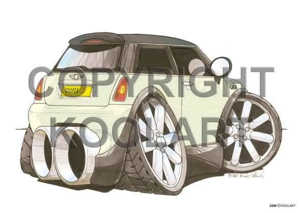Mini Cooper S White/Black (SKU2289)