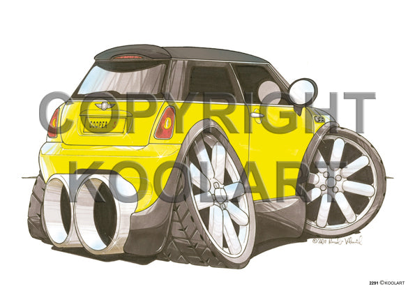 Mini Cooper S Yellow/Black (SKU2291)