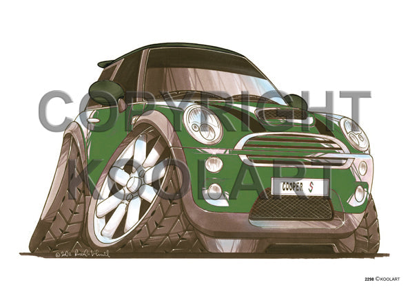 Mini Cooper S Green/Black (SKU2298)