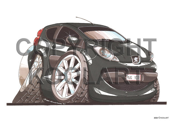 Peugeot 107 Black (SKU2323)