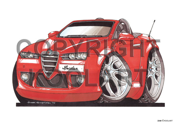 Alfa Romeo Spider Red (SKU2348)