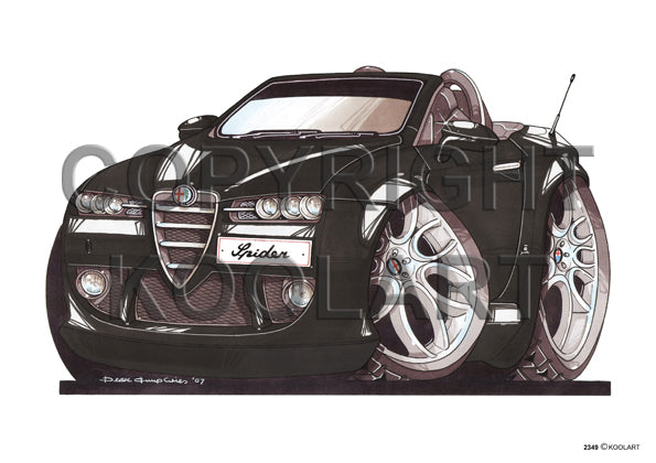 Alfa Romeo Spider Black (SKU2349)