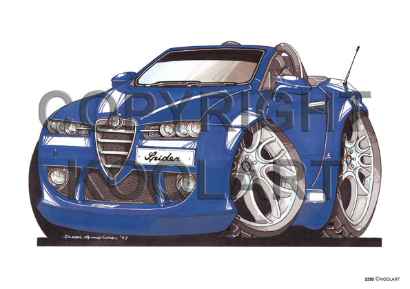 Alfa Romeo Spider Blue (SKU2350)