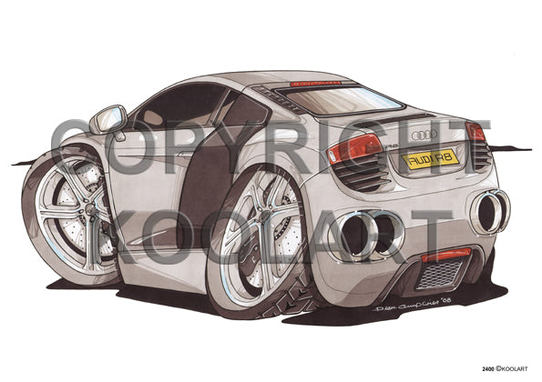 Audi R8 Silver (SKU2400)