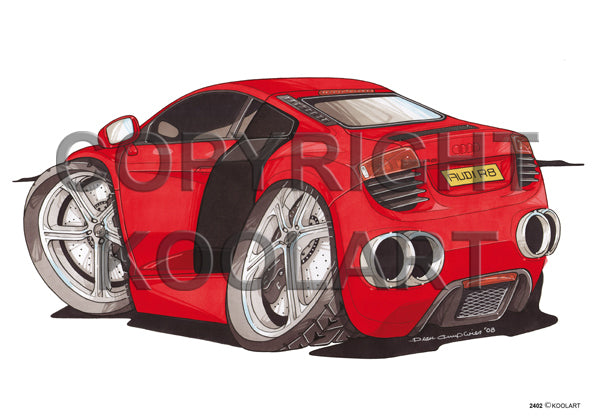 Audi R8 Red (SKU2402)