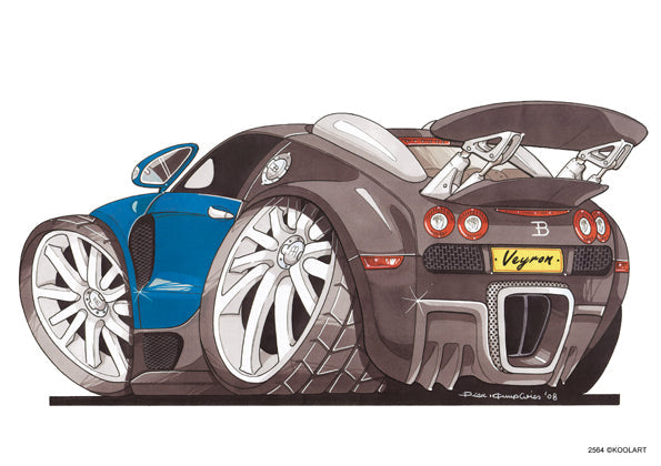Bugatti Veyron Blue/Black (SKU2564)