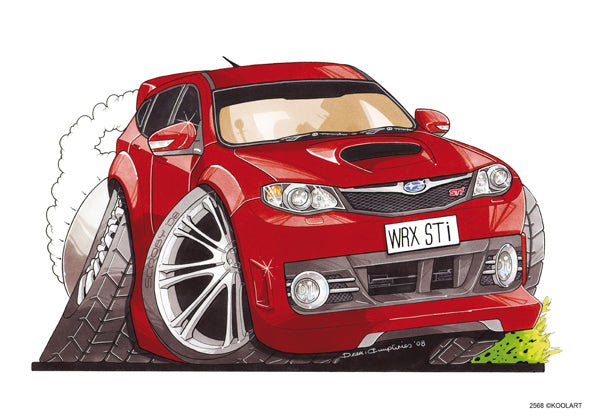 Subaru Impreza WRX STi Red (SKU2568)