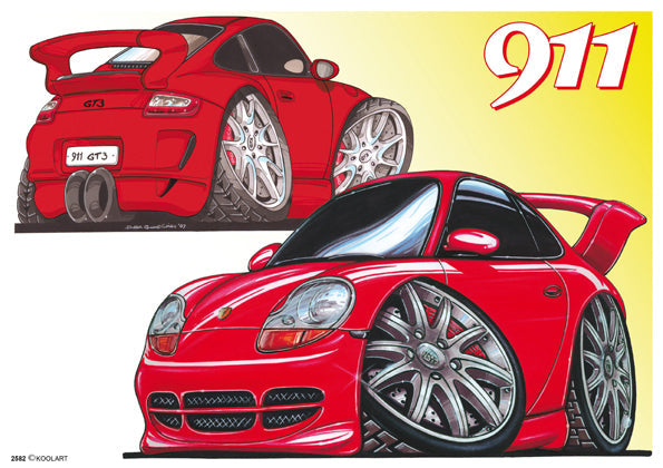 Porsche 911 Red (SKU2582)