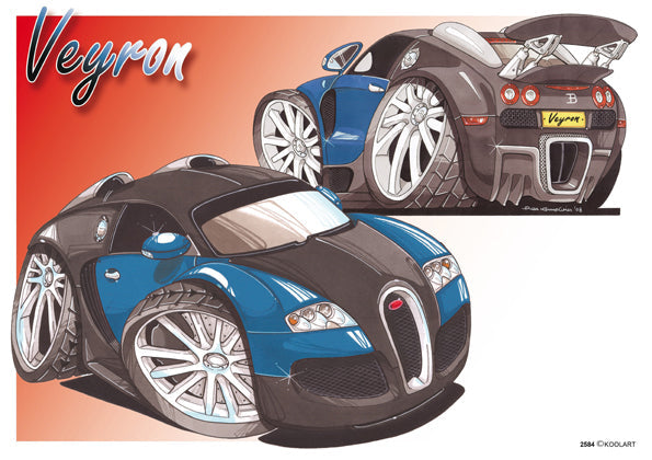 Bugatti Veyron Blue/Black (SKU2584)