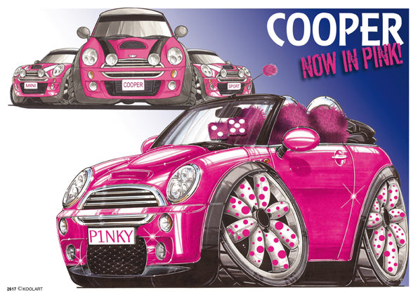 Mini Cooper "Now In Pink" Pink (SKU2617)