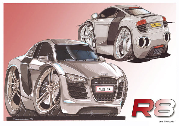 Audi R8 Silver (SKU2619)