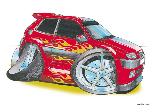 Citroen Saxo Tuning Red (SKU2630)