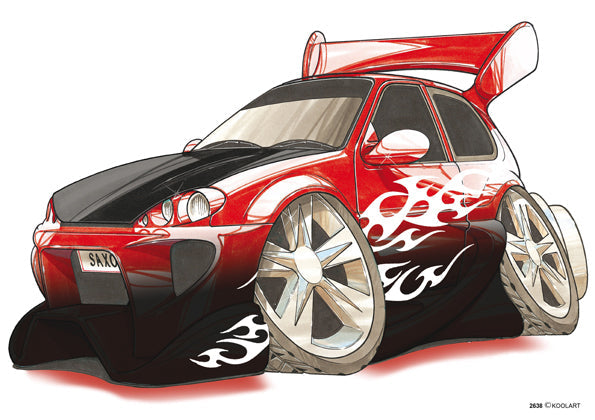Citroen Saxo Tuning Red/Black (SKU2638)