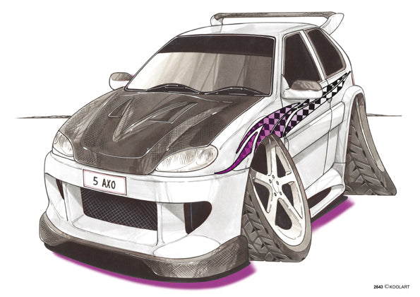 Citroen Saxo Tuning White/Black (SKU2643)