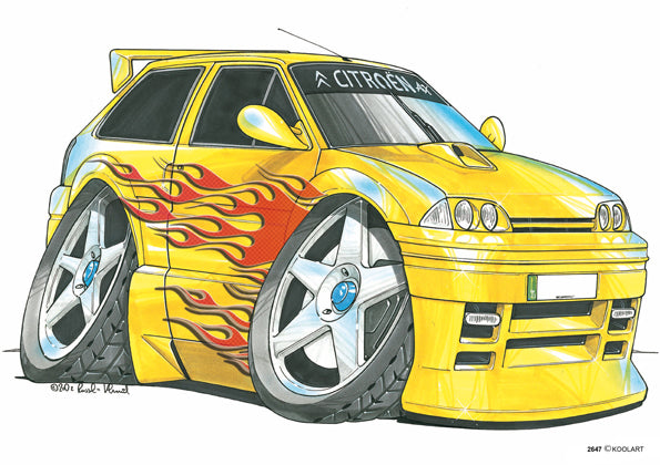Citroen AX GT Tuning Yellow (SKU2647)