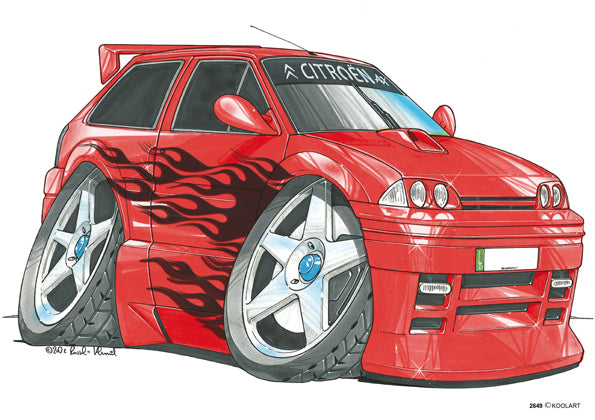Citroen AX GT Tuning Red (SKU2649)