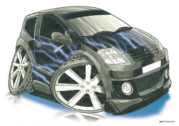 Citroen C2 Tuning Black (SKU2650)